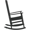 Trädgårds Gungstol Svart 65x84x114 cm HDPE vidaXL Stor – miniatyr 5