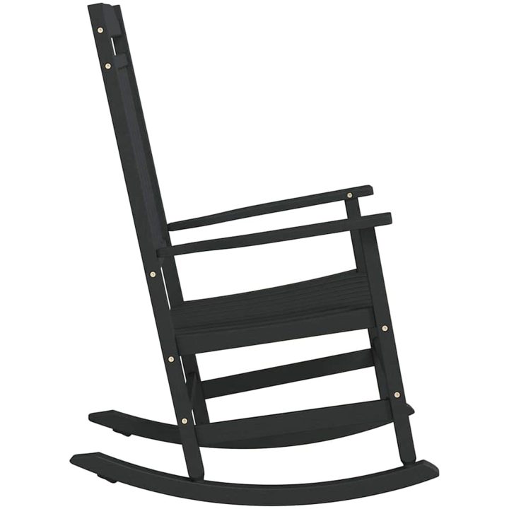 Trädgårds Gungstol Svart 65x84x114 cm HDPE vidaXL Stor – bild 5