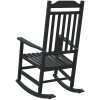 Trädgårds Gungstol Svart 65x84x114 cm HDPE vidaXL Stor – miniatyr 6