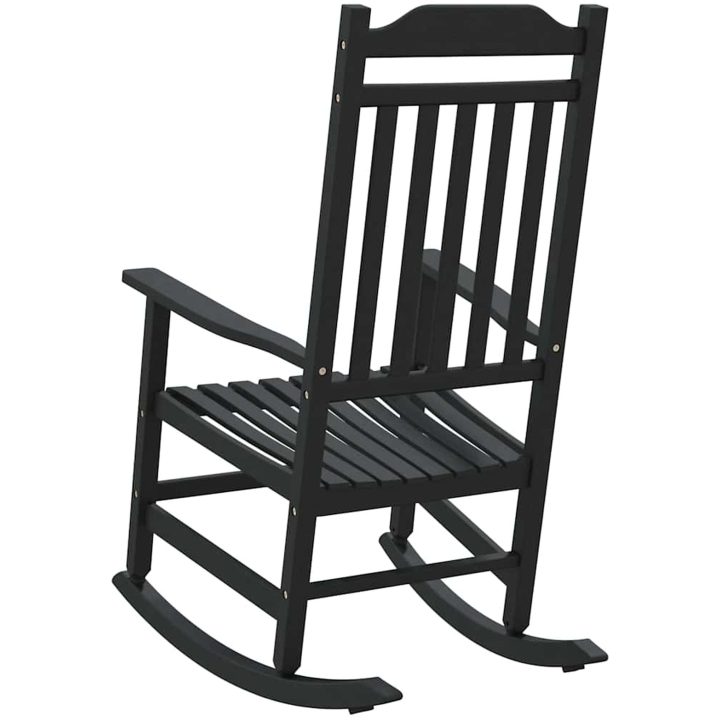 Trädgårds Gungstol Svart 65x84x114 cm HDPE vidaXL Stor – bild 6
