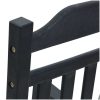 Trädgårds Gungstol Svart 65x84x114 cm HDPE vidaXL Stor – miniatyr 8