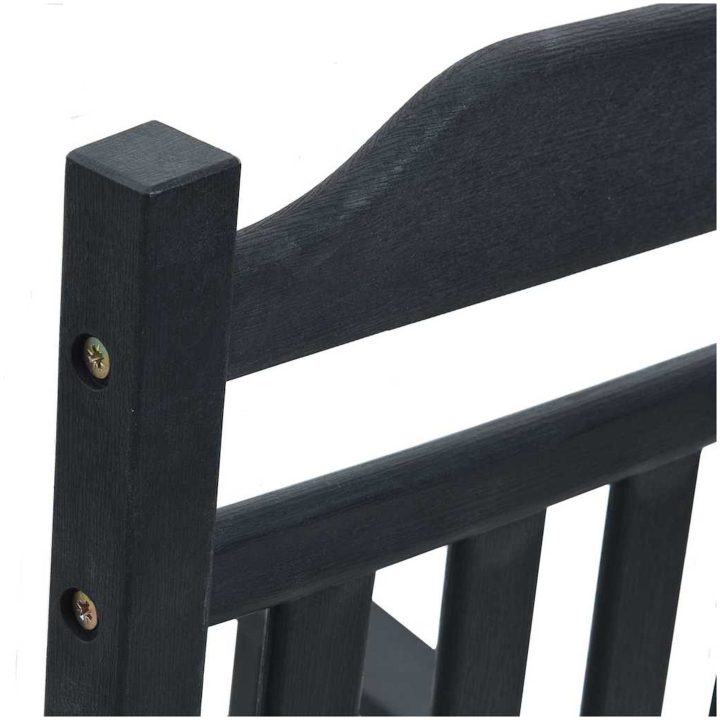 Trädgårds Gungstol Svart 65x84x114 cm HDPE vidaXL Stor – bild 8