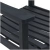 Trädgårds Gungstol Svart 65x84x114 cm HDPE vidaXL Stor – miniatyr 9