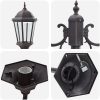 Trädgårds ljusstolpe 2-lampa E27 Brons 220 cm Aluminium vidaXL Large – miniatyr 5
