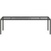Trädgårds matbord Svart Poly Rattan vidaXL 250 x 100 x 75 cm – miniatyr 3