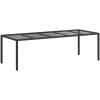 Trädgårds matbord Svart Poly Rattan vidaXL 250 x 100 x 75 cm – miniatyr 5