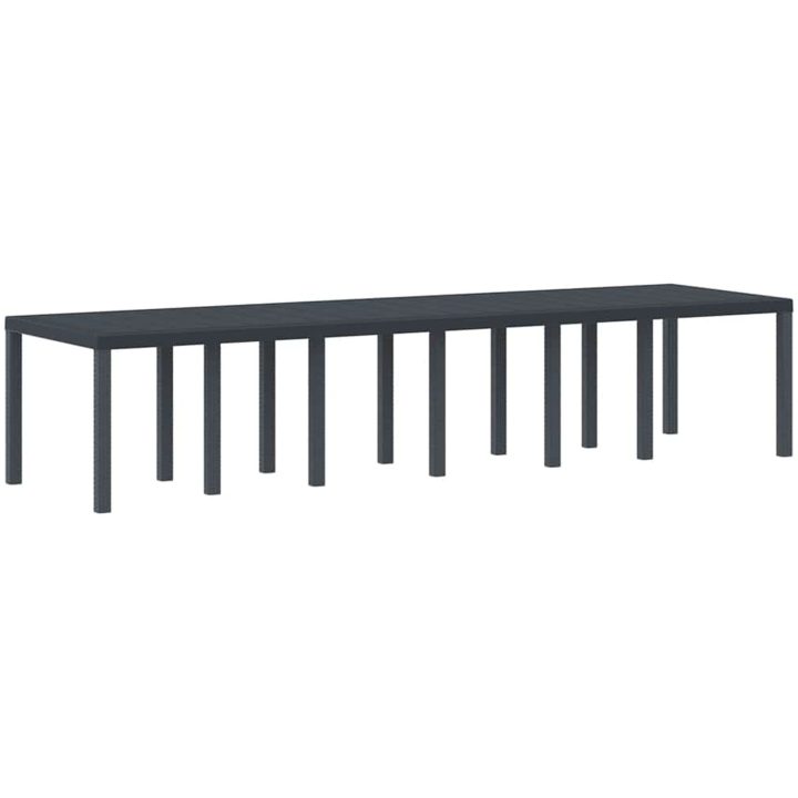 Trädgårds Matgrupp 13 pcs Antracit Polypropylen vidaXL 12 - Sits – bild 4