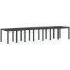 Trädgårds matgrupp 15 pcs Antracit Plast vidaXL Stor – miniatyr 4