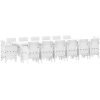 Trädgårds matgrupp 15 pcs Vit Poly Rattan, metall vidaXL Large – miniatyr 5