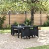 Trädgårds matgrupp 5 pcs Antracit vidaXL 150 x 100 x 73 cm – miniatyr 1