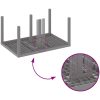 Trädgårds matgrupp 5 pcs Ljusgrå vidaXL 150 x 100 x 73 cm – miniatyr 9