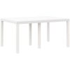 Trädgårds matgrupp 7 pcs Vit Rattan / Polyester vidaXL 150 x 100 x 73 cm – miniatyr 5
