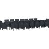 Trädgårds matgrupp med kuddar 17 pcs Antracit vidaXL Large – miniatyr 2