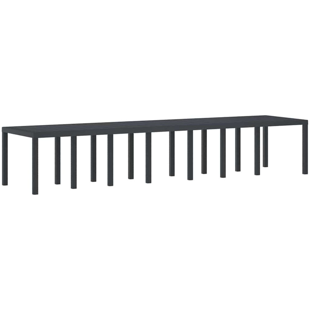 Trädgårds matgrupp med kuddar 17 pcs Antracit vidaXL Large – bild 4