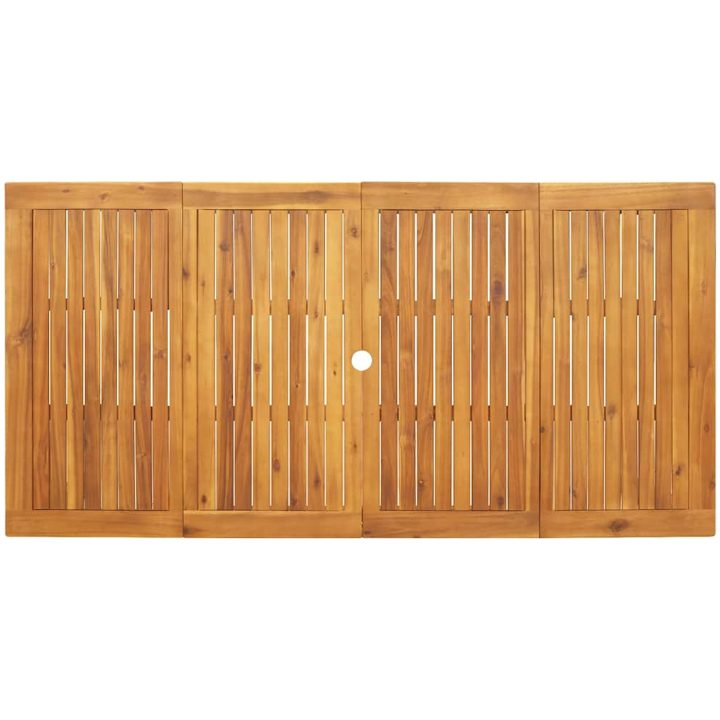 Trädgårds matsalsset 9 pcs Grå Metall, Harts vidaXL 180 x 90 x 75 cm – bild 8