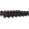 Trädgårds matsats 15 pcs Brun Konstrotting vidaXL 14 - Sits – miniatyr 2