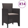 Trädgårds matsats 15 pcs Brun Konstrotting vidaXL 14 - Sits – miniatyr 5