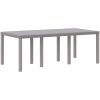 Trädgårds Matset 9 pcs Ljusgrå Polypropylen vidaXL 200 x 100 x 73 cm – miniatyr 5