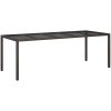 Trädgårds Matuppsättning Brun Poly Rattan vidaXL 250 x 100 x 75 cm – miniatyr 2