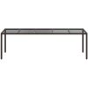 Trädgårds Matuppsättning Brun Poly Rattan vidaXL 250 x 100 x 75 cm – miniatyr 3