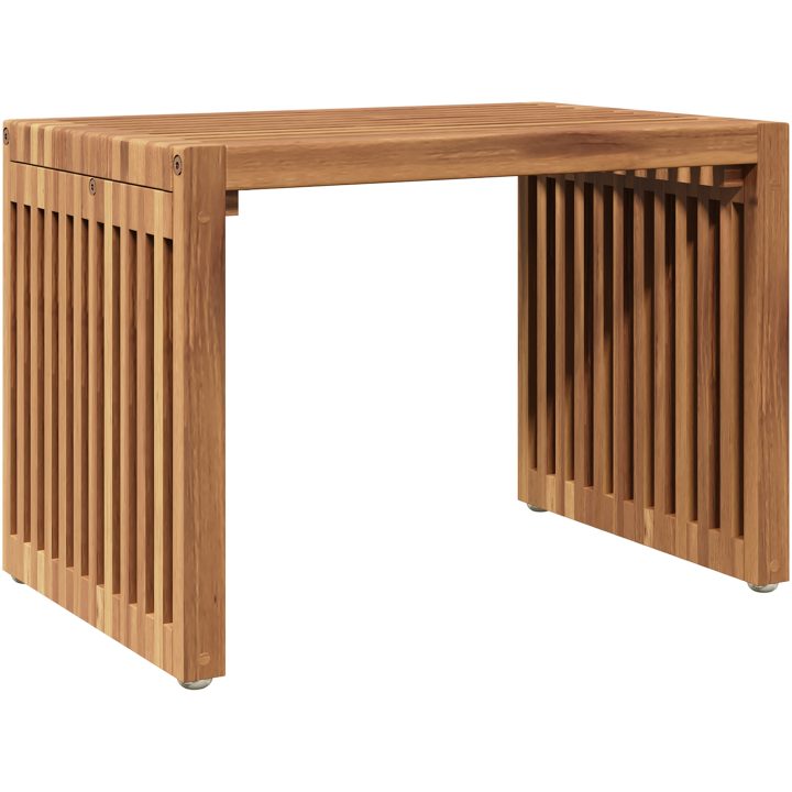 Trädgårds sidobord 50x32.5x35 cm Massivt trä Teak vidaXL 110 x 55.5 x 35 cm – bild 2