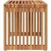 Trädgårds sidobord 50x32.5x35 cm Massivt trä Teak vidaXL 110 x 55.5 x 35 cm – miniatyr 6