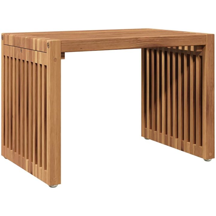 Trädgårds sidobord 50x32.5x35 cm Massivt trä Teak vidaXL 110 x 55.5 x 35 cm – bild 7