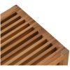 Trädgårds sidobord 50x32.5x35 cm Massivt trä Teak vidaXL 110 x 55.5 x 35 cm – miniatyr 8