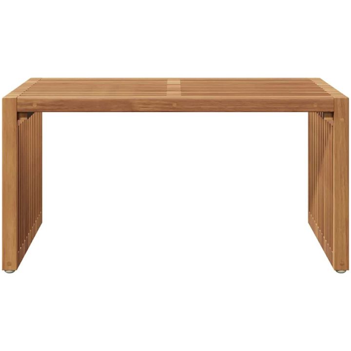 Trädgårds sidobord 70x37.5x35.5 cm Massivt trä teak vidaXL 110 x 55.5 x 35 cm – bild 5