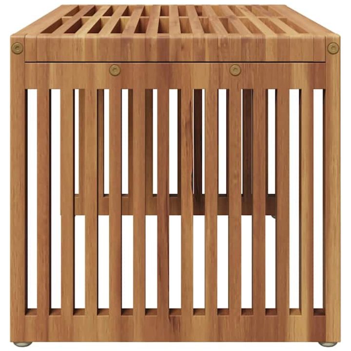 Trädgårds sidobord 70x37.5x35.5 cm Massivt trä teak vidaXL 110 x 55.5 x 35 cm – bild 6