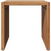 Trädgårds sidobord Massivt teak vidaXL 45 x 42.5 x 45 cm – miniatyr 5