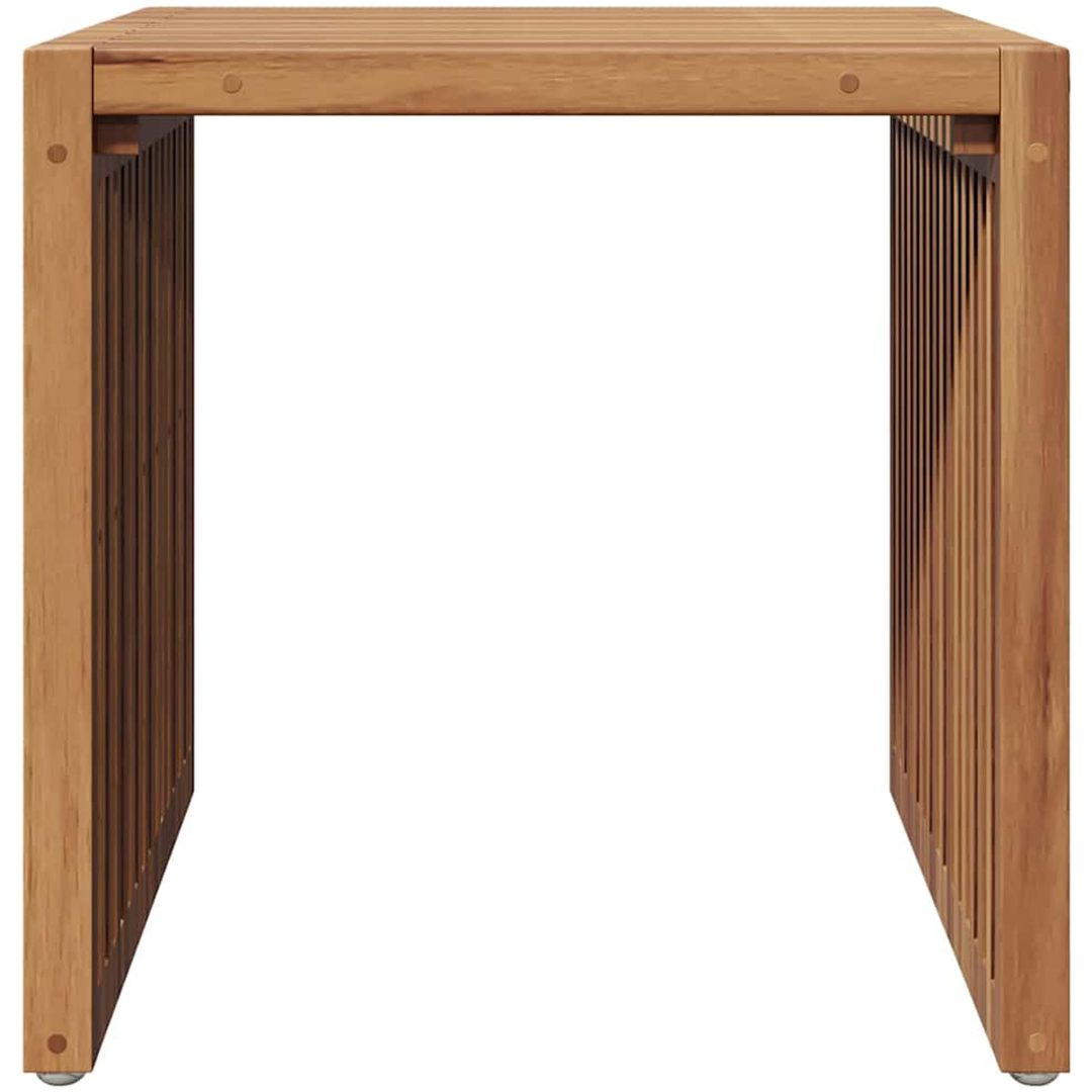 Trädgårds sidobord Massivt teak vidaXL 45 x 42.5 x 45 cm – bild 5