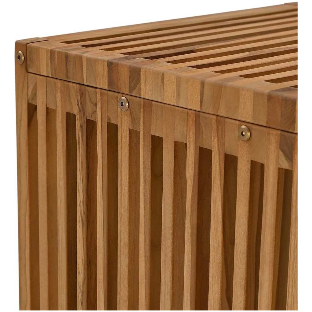 Trädgårds sidobord Massivt teak vidaXL 45 x 42.5 x 45 cm – bild 8