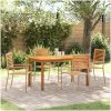 Trädgårdsamatörset 5 pcs Beige Trä, metall vidaXL 140 x 80 x 74 cm – miniatyr 1