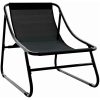 Trädgårdsavslappningsstolar 2 st med dyna svart 60x80x71 cm stål vidaXL 60.5 x 81 x 71 cm – miniatyr 5