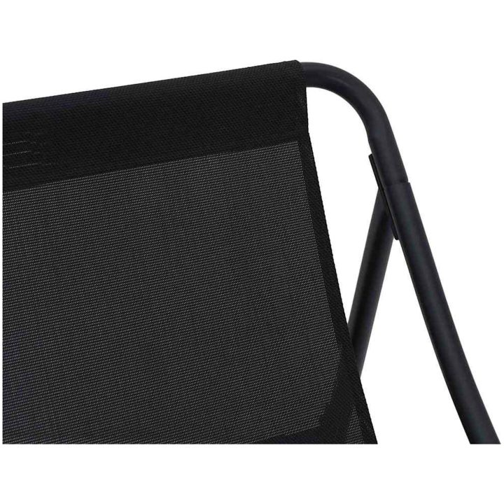 Trädgårdsavslappningsstolar 2 st med dyna svart 60x80x71 cm stål vidaXL 60.5 x 81 x 71 cm – bild 8