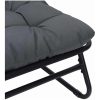 Trädgårdsavslappningsstolar 2 st med dyna svart 60x80x71 cm stål vidaXL 60.5 x 81 x 71 cm – miniatyr 9