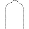 Trädgårdsbåge 150x34x240 cm järn vidaXL – miniatyr 2