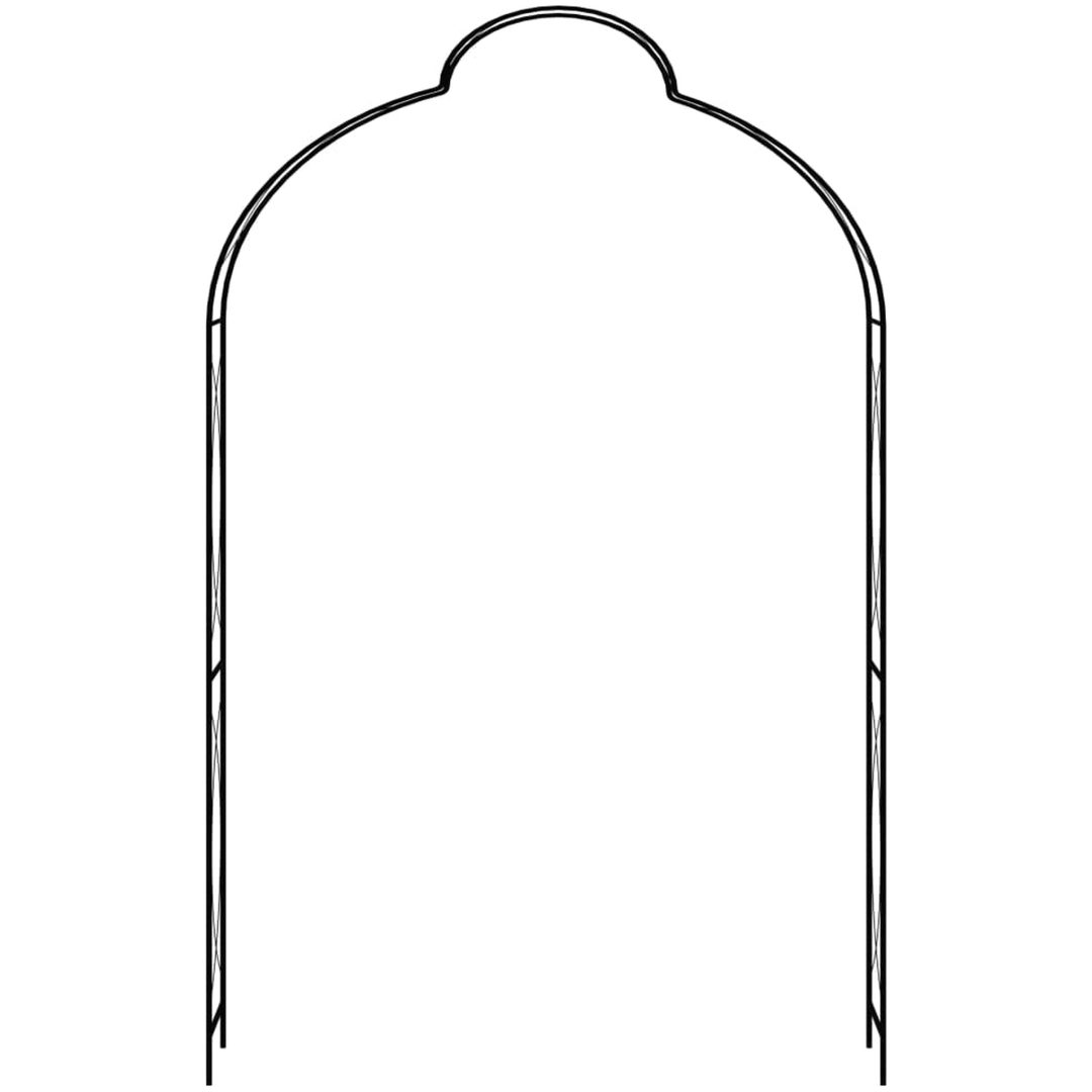 Trädgårdsbåge 150x34x240 cm järn vidaXL – bild 2