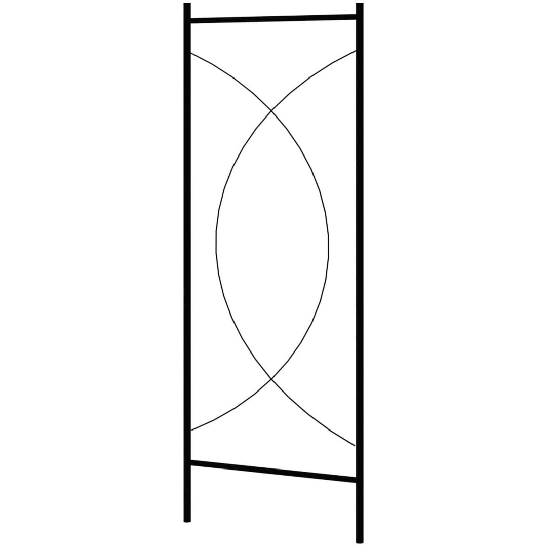 Trädgårdsbåge 150x34x240 cm järn vidaXL – bild 4