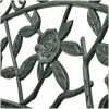 Trädgårdsbänk 100 cm gjuten aluminium grön vidaXL – miniatyr 3