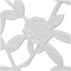 Trädgårdsbänk 100 cm gjuten aluminium vit vidaXL – miniatyr 3