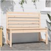 Trädgårdsbänk 109 cm massiv furu vidaXL 109 x 48 x 91.5 cm – miniatyr 3