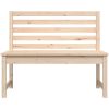 Trädgårdsbänk 109 cm massiv furu vidaXL 109 x 48 x 91.5 cm – miniatyr 4