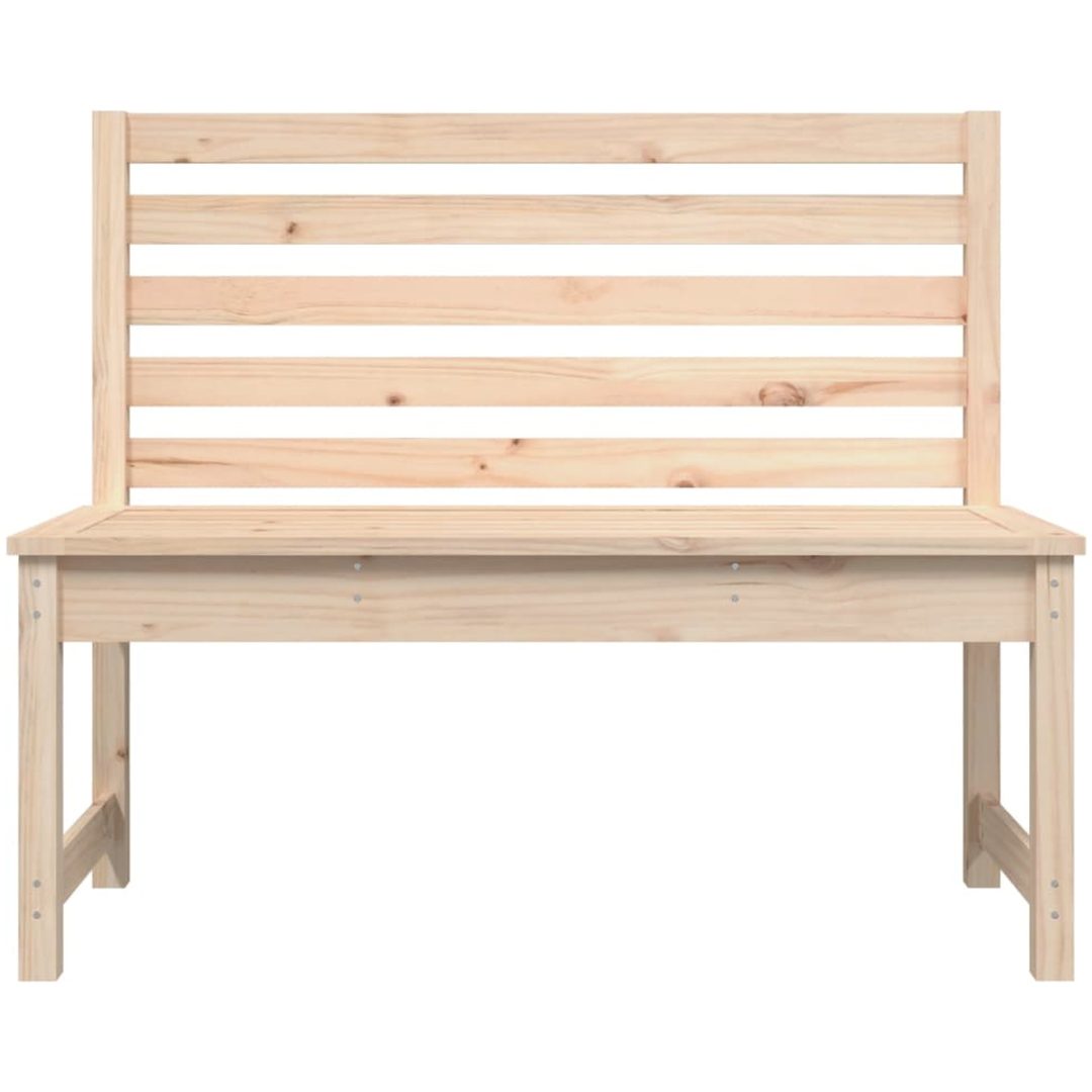 Trädgårdsbänk 109 cm massiv furu vidaXL 109 x 48 x 91.5 cm – bild 4