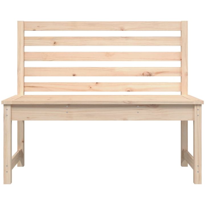 Trädgårdsbänk 109 cm massiv furu vidaXL 109 x 48 x 91.5 cm – bild 4