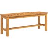 Trädgårdsbänk 110 cm massivt akaciaträ vidaXL 110 x 35 x 45 cm – miniatyr 2