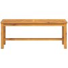 Trädgårdsbänk 110 cm massivt akaciaträ vidaXL 110 x 35 x 45 cm – miniatyr 3