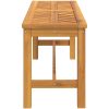 Trädgårdsbänk 110 cm massivt akaciaträ vidaXL 110 x 35 x 45 cm – miniatyr 4