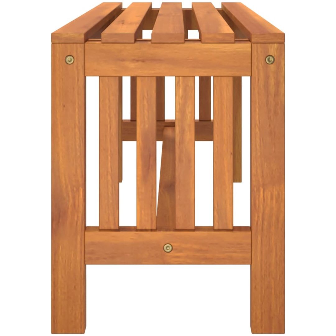 Trädgårdsbänk 110 cm massivt eukalyptusträ vidaXL 110 x 35 x 45 cm – bild 4